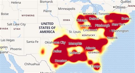 cell service outage near me map